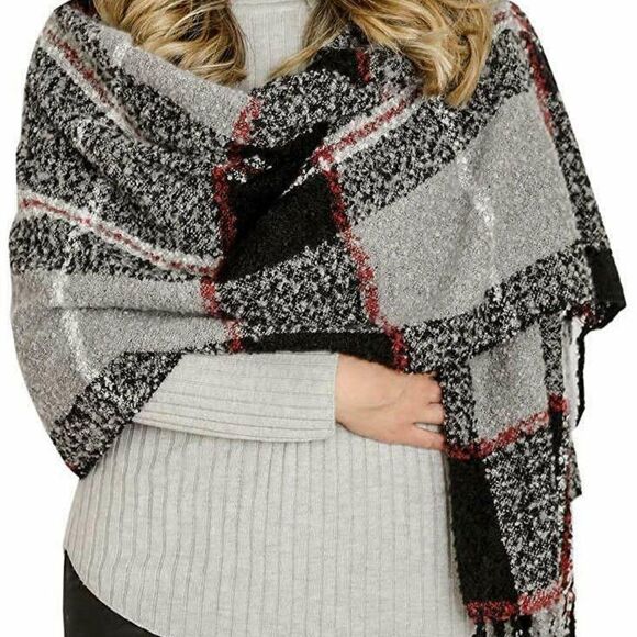 Emanuel Geraldo 2-Pack Warm Infinity Blanket Scarf Polyester Soft Winter Set - Picture 4 of 8